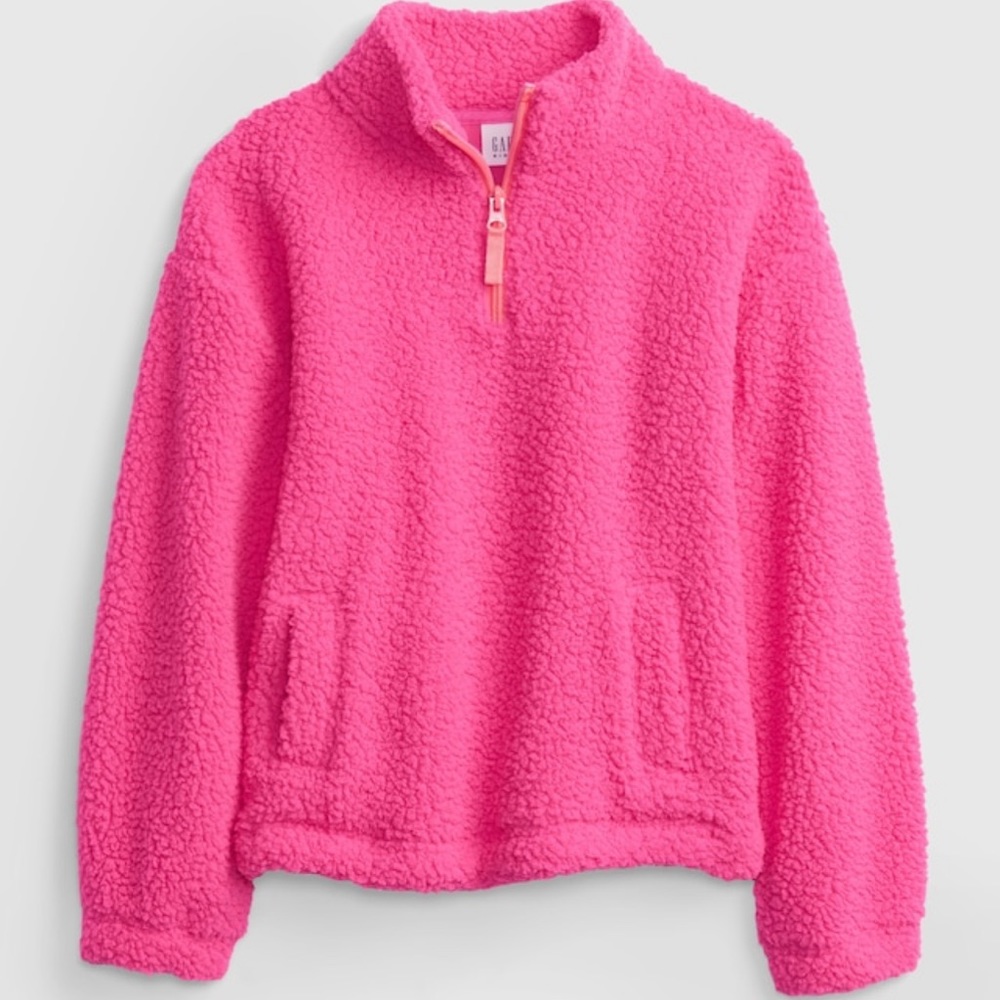 GAP Kids‎ Sherpa Quarter-Zip Sweater